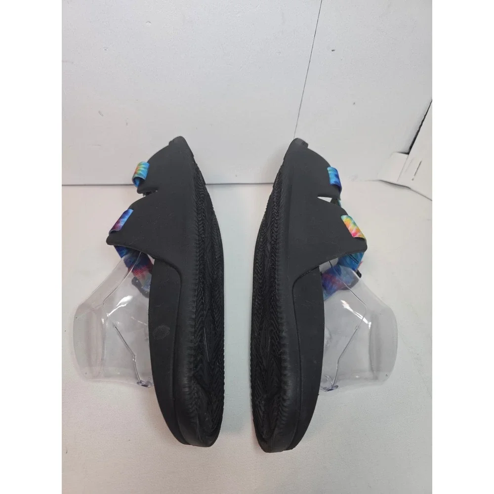 Chaco Chillos Slide M's 14 Sandals Black TieDye AdjustableStrap LUVSEAT‎ Footbed